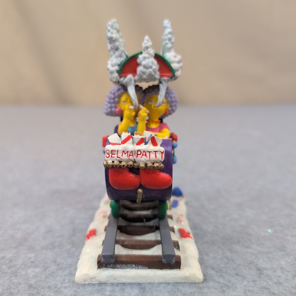 The Simpsons Christmas Express Smoking Car Patty Selma 2003 Sculpture 0454 - Picture 2 of 5